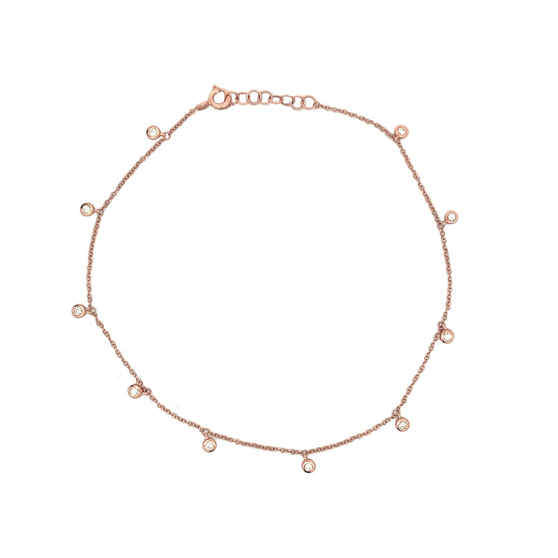 Diamond Dangle Anklet