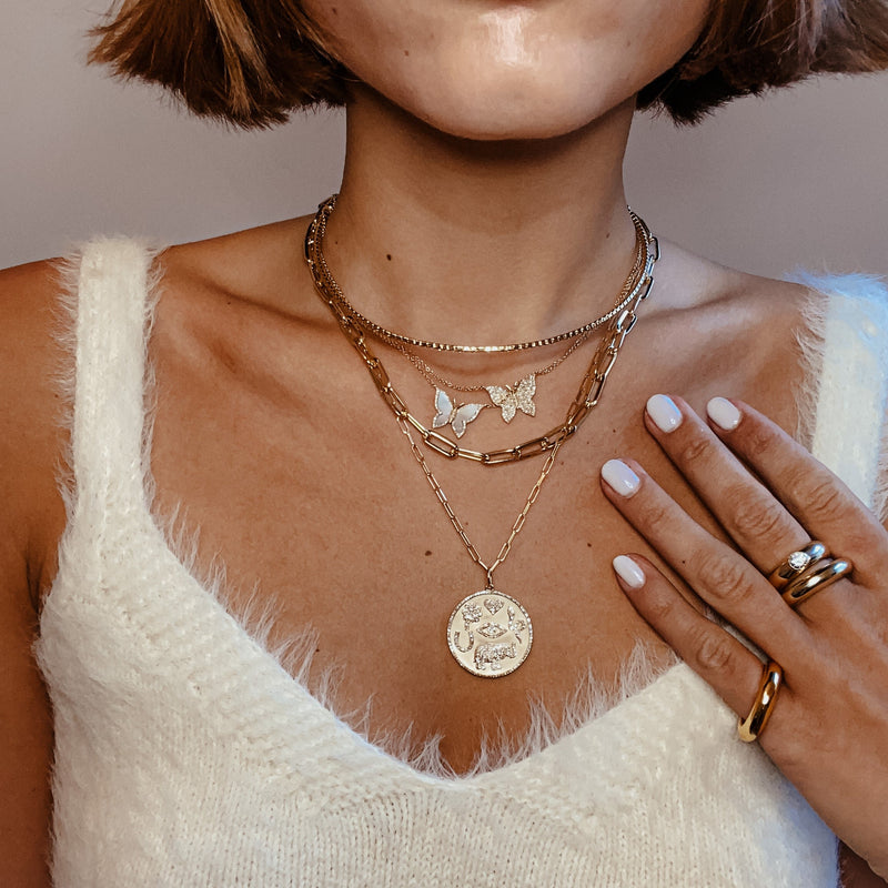 Diamond Butterfly Necklace