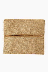 Gold Beaded Clutch