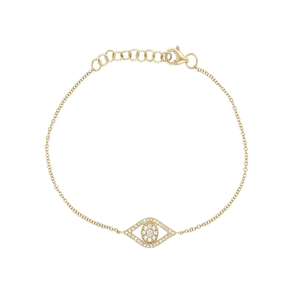 Diamond Evil Eye Bracelet