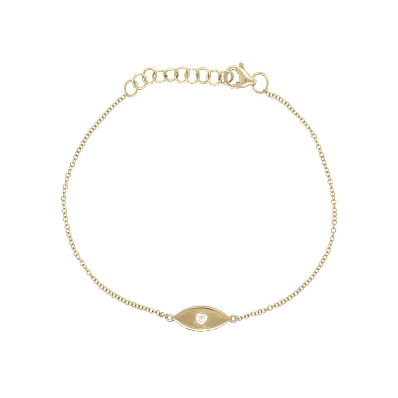 Diamond Evil Eye Bracelet