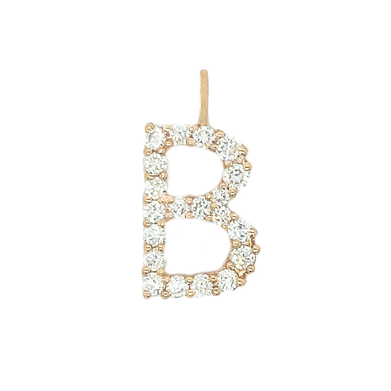 Diamond Letter Charm