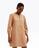Felicity Popover Shift Dress in Croissant
