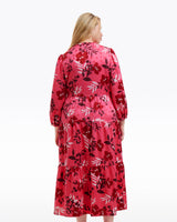 Katie Midi Dress in Spring Floral