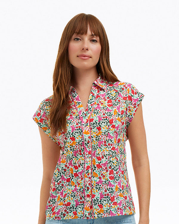 Sadie Top in Coneflowers
