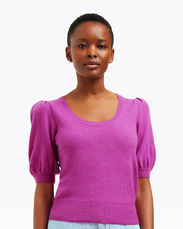 Short Sleeve Cashmere Sweater