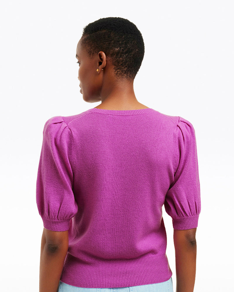 Short Sleeve Cashmere Sweater