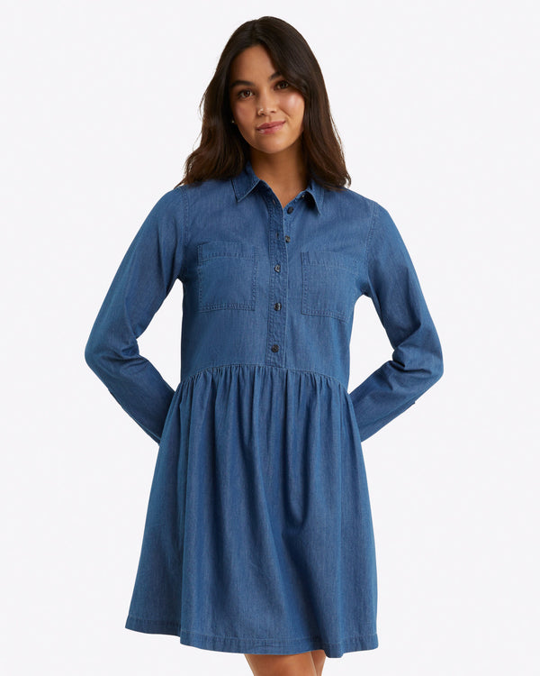 Sheena Shirtdress in Chambray