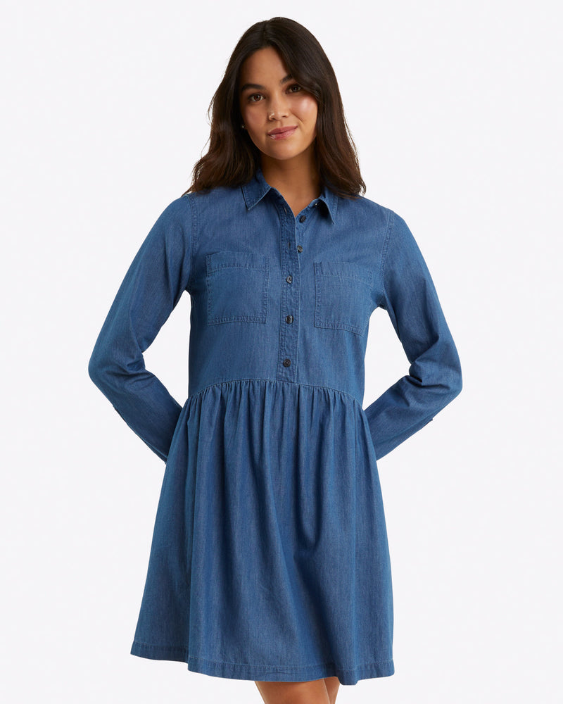 Sheena Shirtdress in Chambray