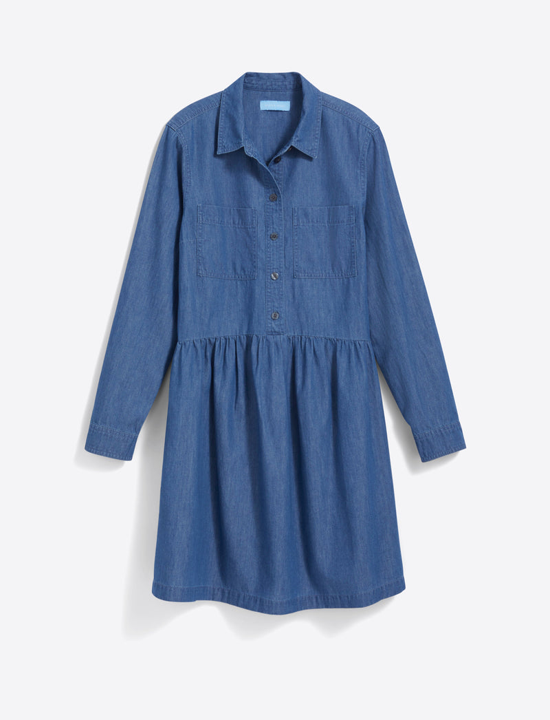 Sheena Shirtdress in Chambray