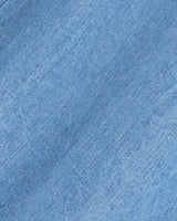 Cecilia Embroidered Shirtdress in Denim
