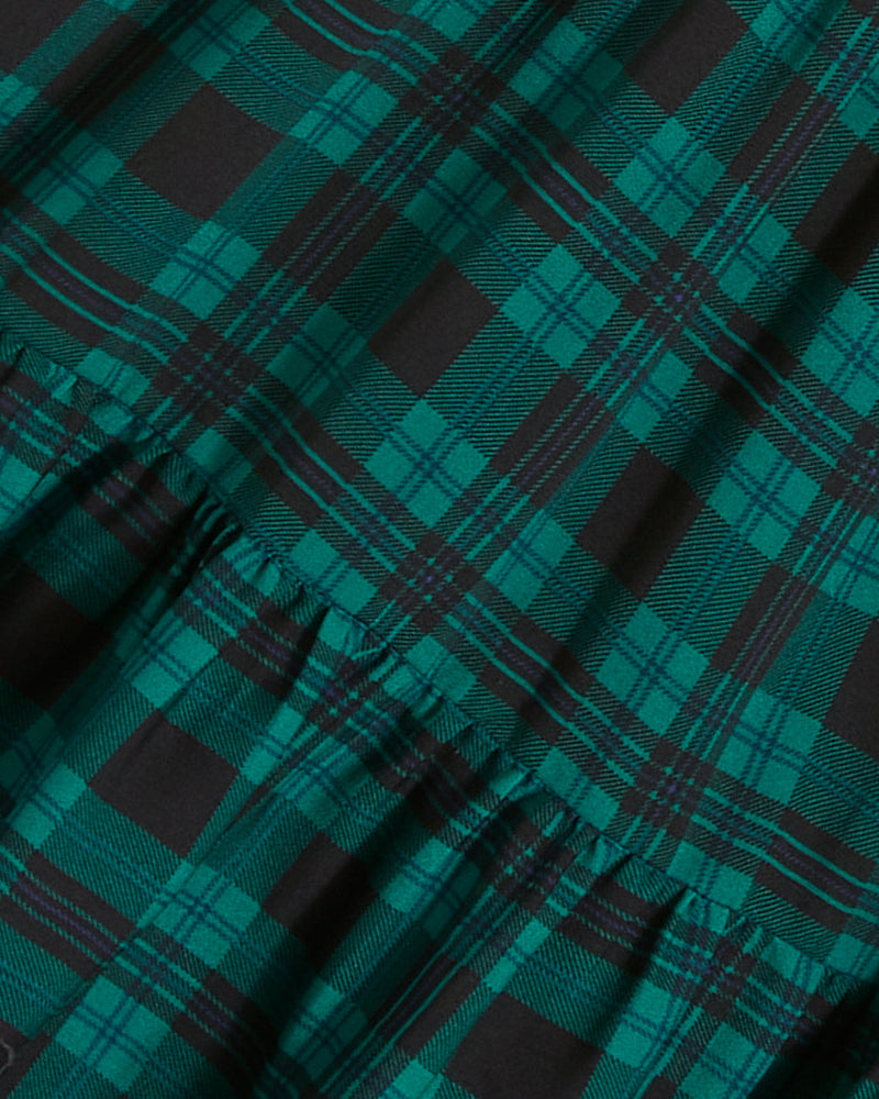 Lindsay Shift Dress in Blackwatch Plaid