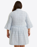 Sheena Shirtdress in Textured Stripe