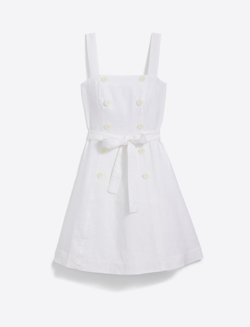 Kylie Love Circle Mini Dress in Linen