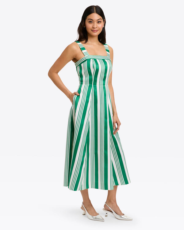 Rosalind Love Circle Dress in Ottoman Stripe