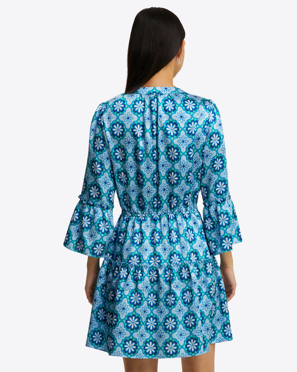 Avery Shirtdress in Hammered Satin