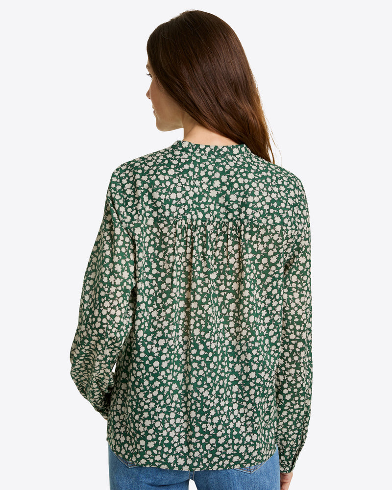 Evangaline Long Sleeve Top in Gauzy Cotton
