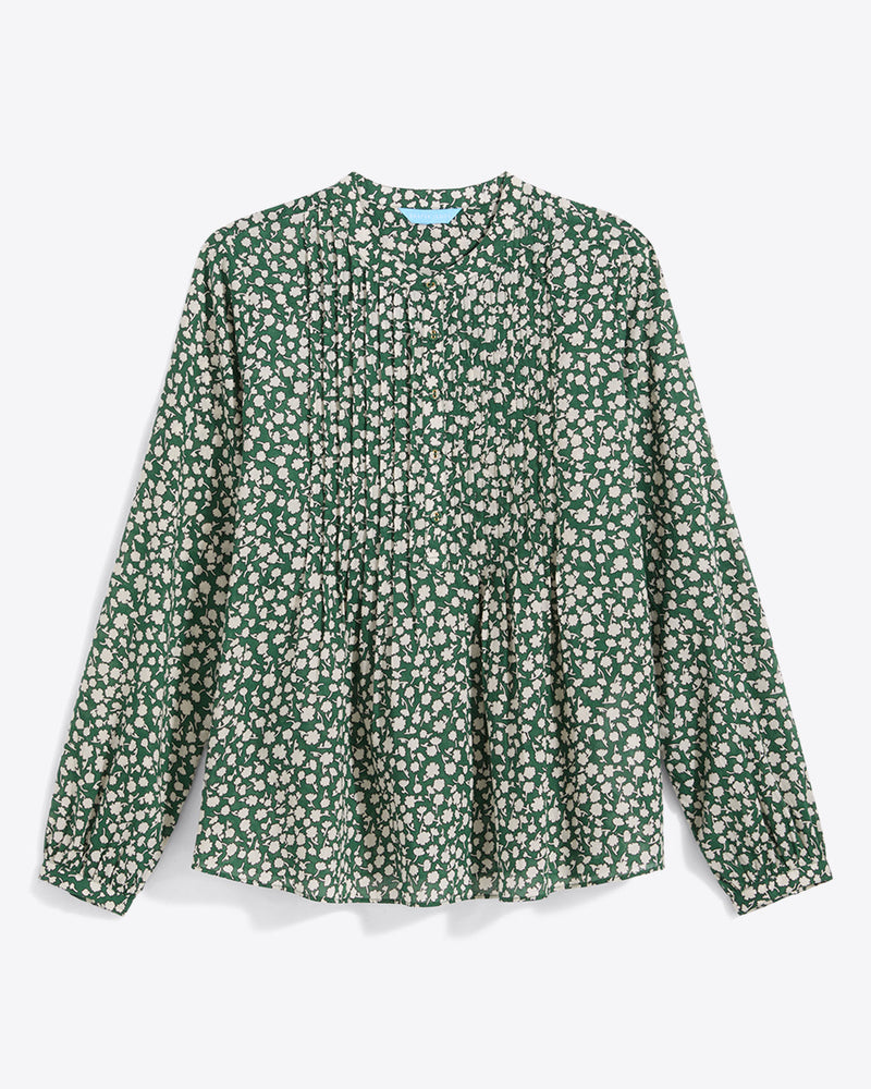 Evangaline Long Sleeve Top in Gauzy Cotton