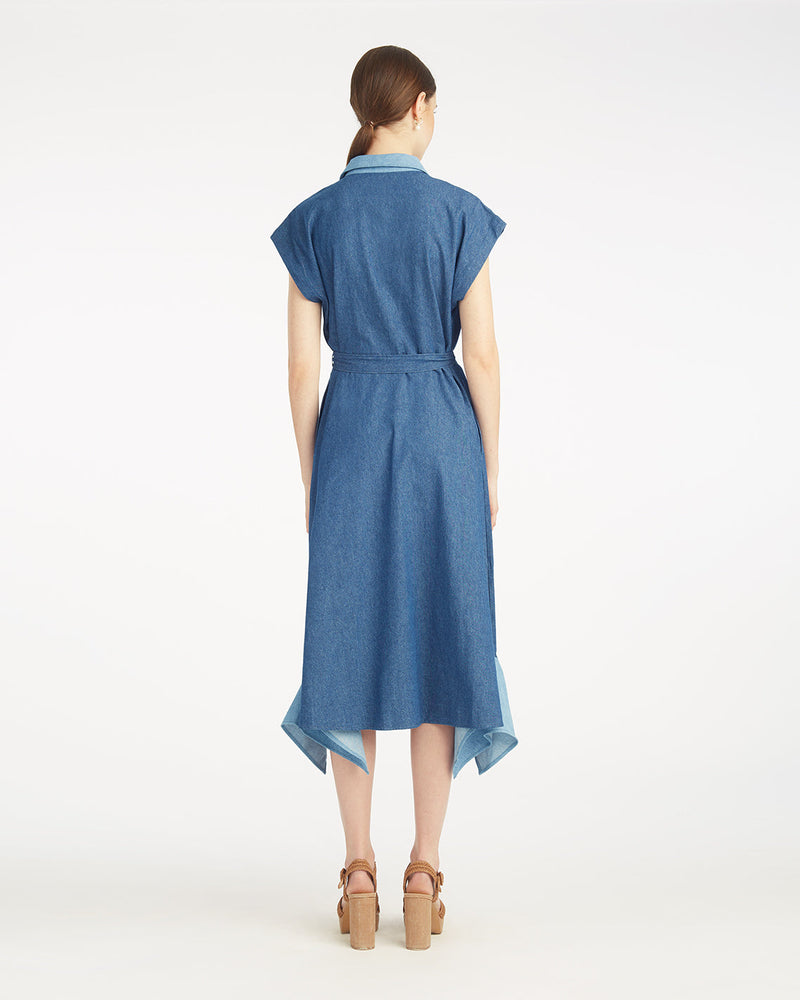 Mila Midi Shirtdress in Chambray
