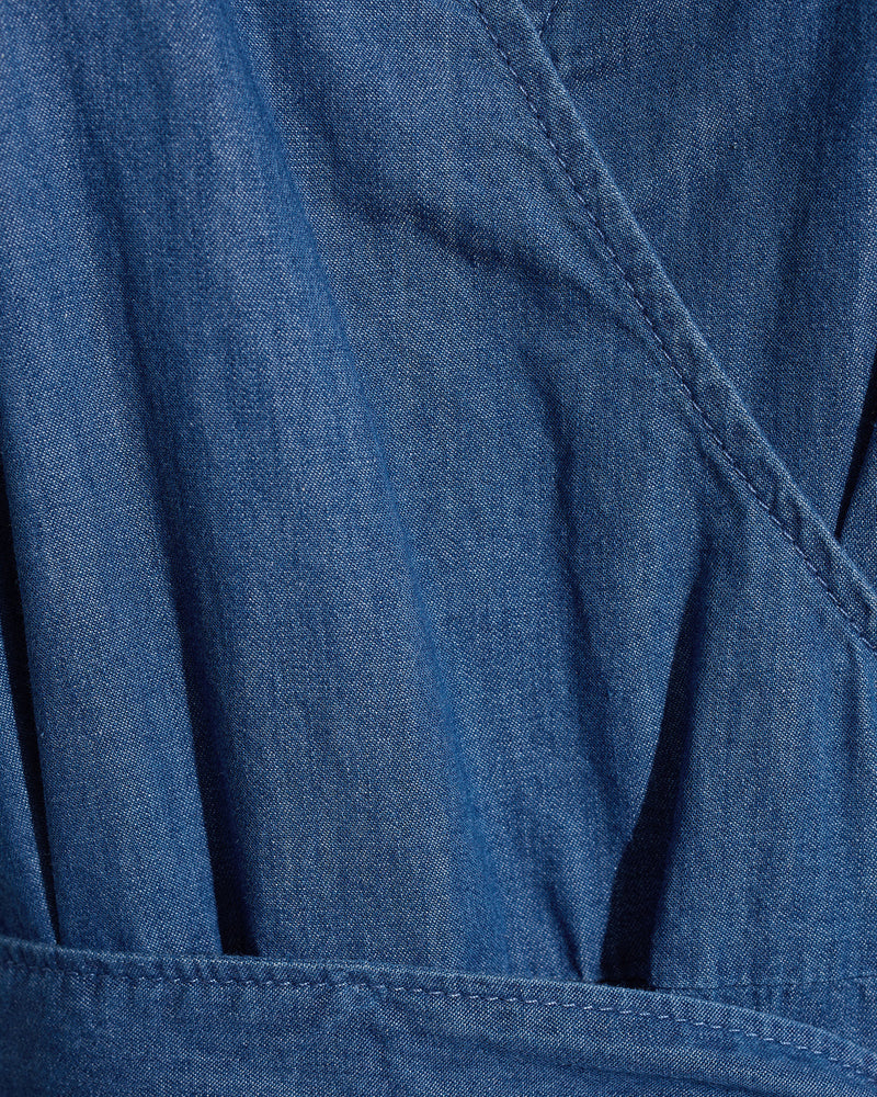 Reagan Denim Maxi Dress in Medium Wash