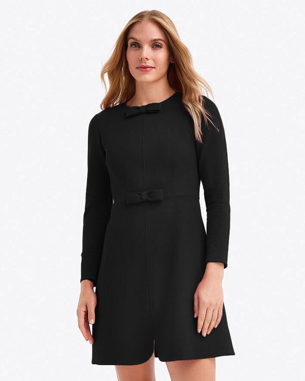 Long-Sleeve Sadie Shift Dress in Ponte