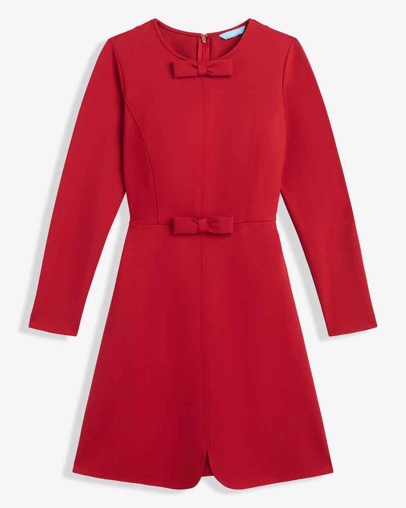 Long-Sleeve Sadie Shift Dress in Ponte