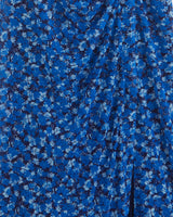 Selena V-Neck Midi Dress in Blue Scattered Ditsy