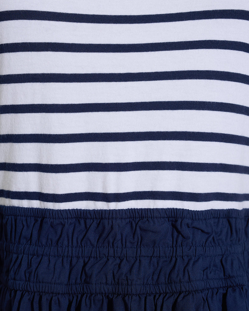 Wilson Mini Dress in Navy Stripe