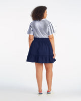 Wilson Mini Dress in Navy Stripe