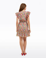 Gabby Mini Dress in Coneflowers