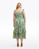 Carrie Midi Dress in Lemon Blossom