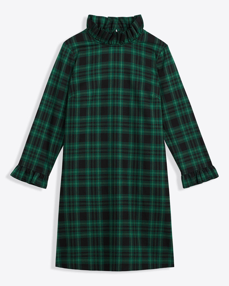 Lindsay Shift Dress in Blackwatch Plaid