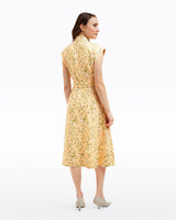 Addison Short Sleeve Midi Shirtdress in Floral Rattan
