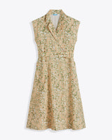 Addison Short Sleeve Midi Shirtdress in Floral Rattan