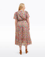 Hollie Midi Dress in Coneflowers