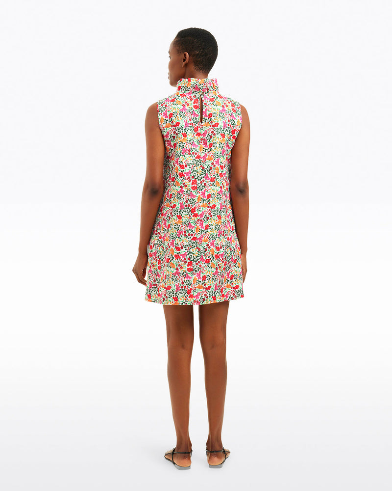 Sleeveless Lindsay Mini Dress in Coneflowers
