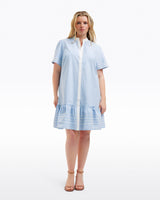 Molly Mini Dress in Oxford Shirting