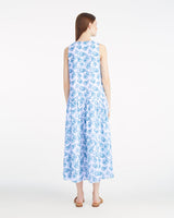 Skipper V-Neck Midi Dress in Seashells