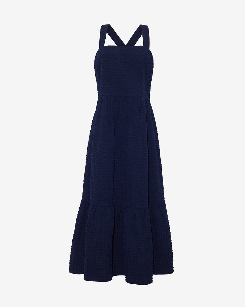Blake Midi Dress in Seersucker