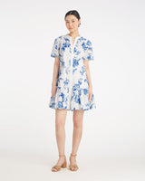 Molly Mini Dress in Magnolia Toile