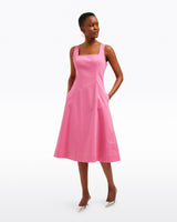 Genevieve Square Neck Sleeveless Midi Dress