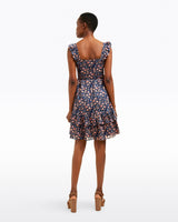 Carrie Mini Dress in Twilight Vines