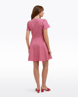 Mae Love Circle Dress in Pink Circle Geo