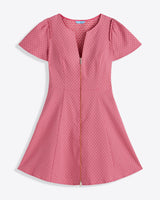 Mae Love Circle Dress in Pink Circle Geo