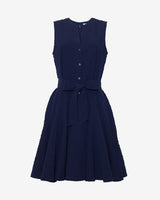 Avery Sleeveless Shirtdress in Seersucker