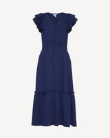 Meg Midi Dress in Navy