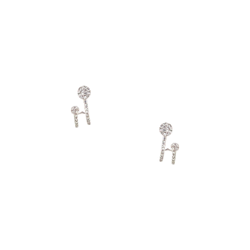 Diamond Huggie Earrings