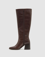 Jeanie Leather Knee Boot