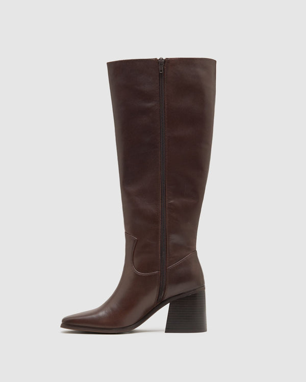 Jeanie Leather Knee Boot