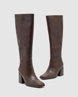 Jeanie Leather Knee Boot